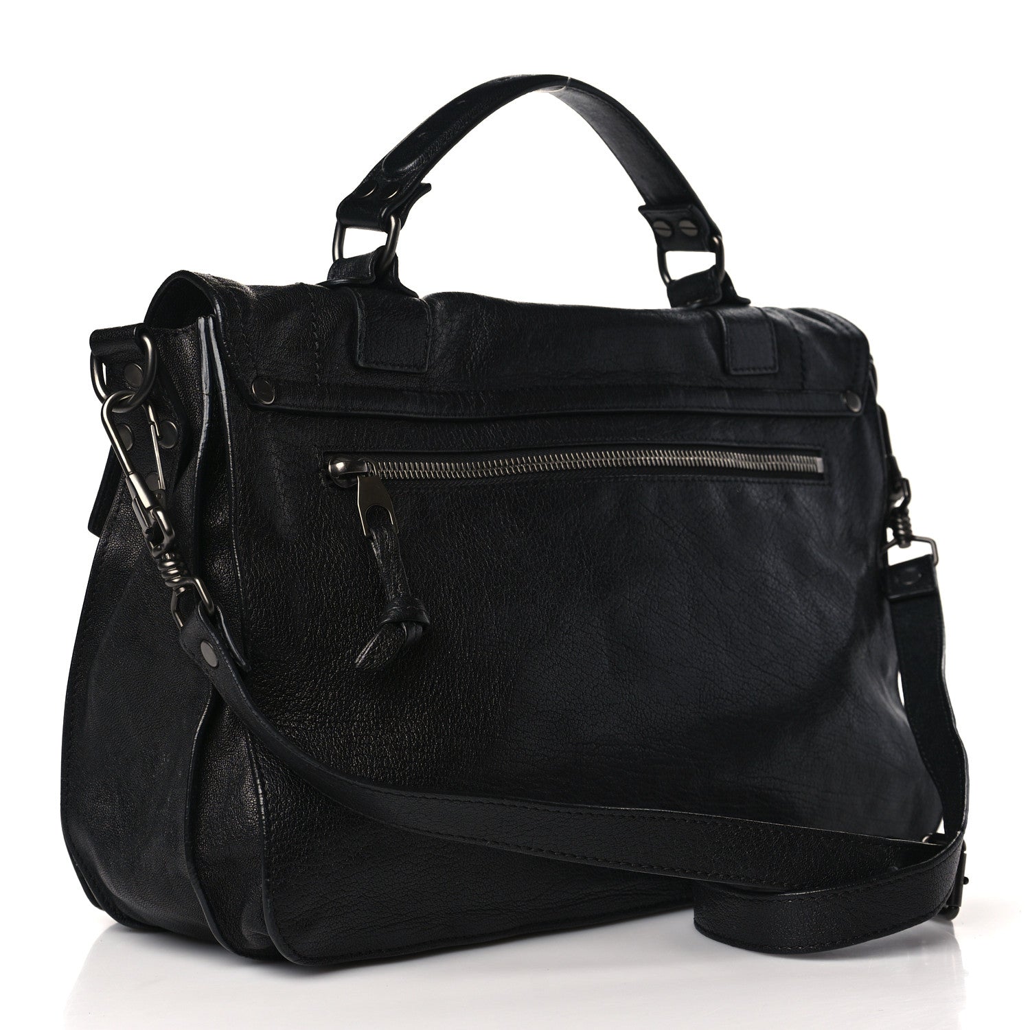 Proenza Schouler Lambskin Medium PS1 Satchel Black 3 of 8