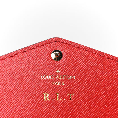 Louis Vuitton Monogram Sarah Wallet NM Coquelicot 6 of 6