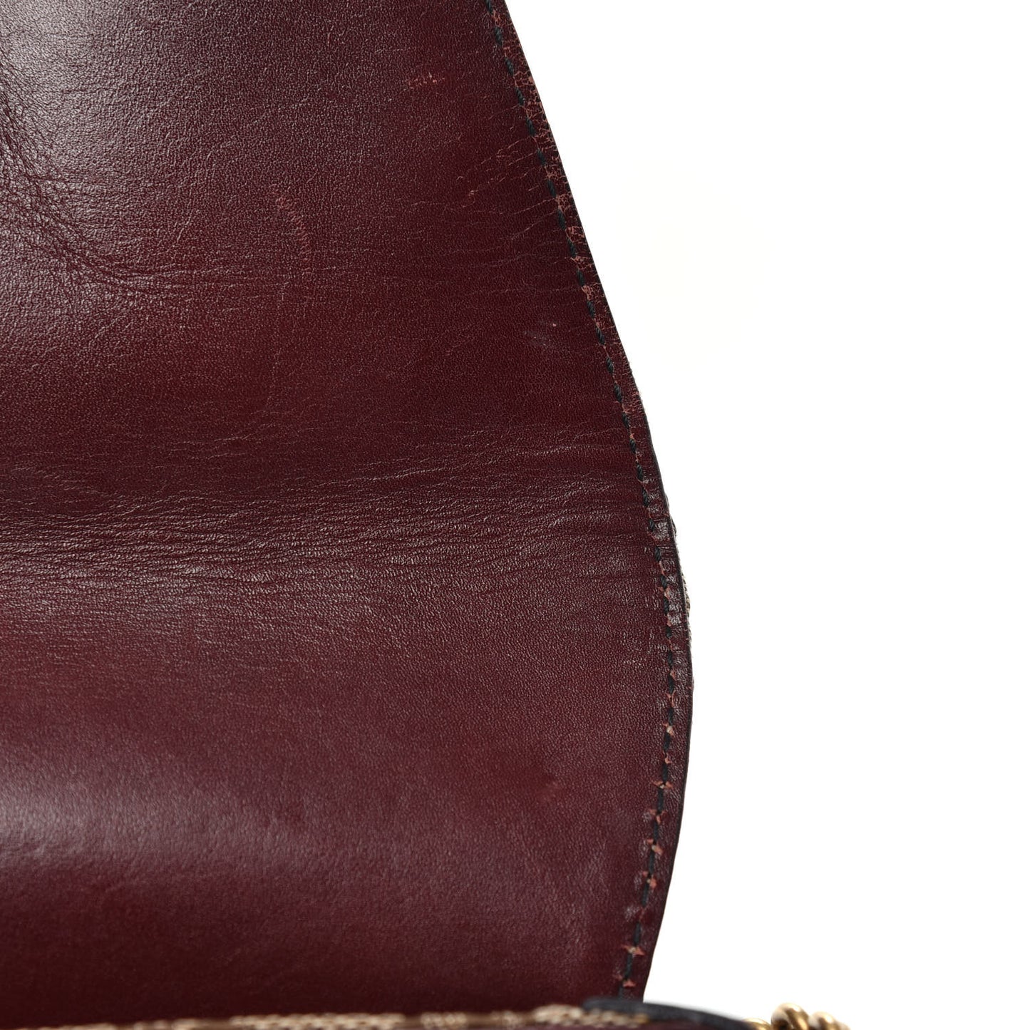 Monogram Studded Horsebit Clutch Bordeaux