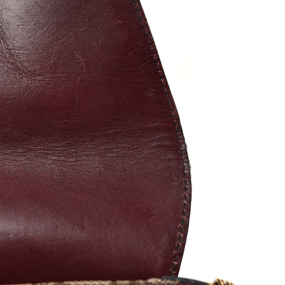 Gucci Monogram Studded Horsebit Clutch Bordeaux 14 of 14