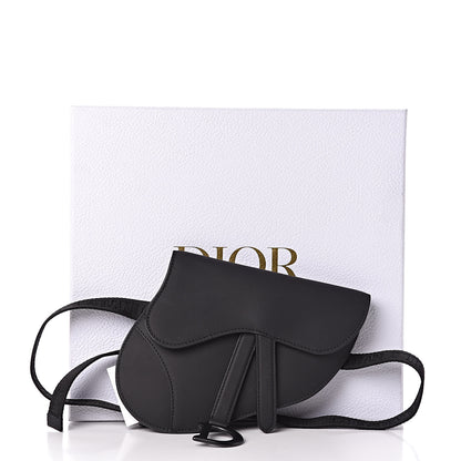Christian Dior Ultra Matte Calfskin Saddle Belt Bag Black 10 of 10