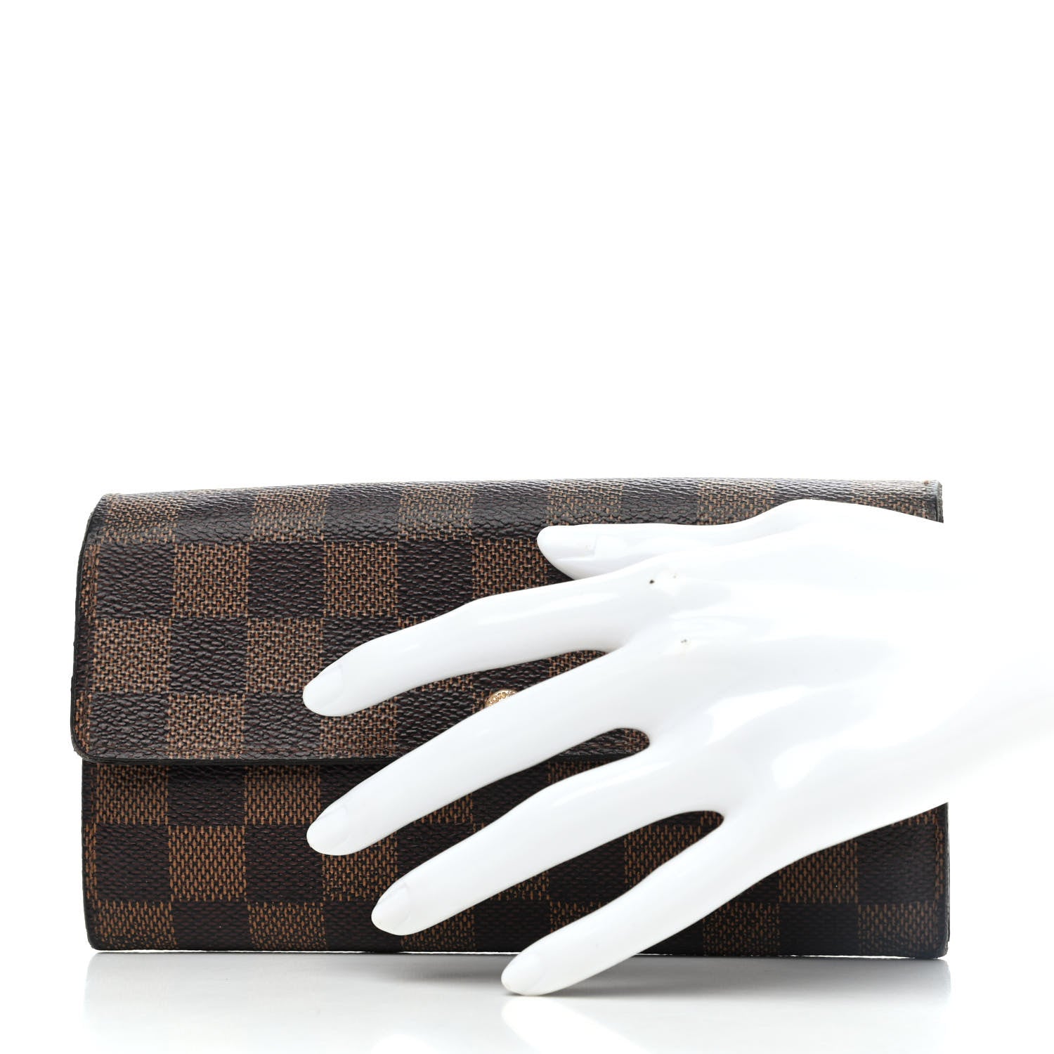Louis Vuitton Damier Ebene Sarah Wallet 2 of 7