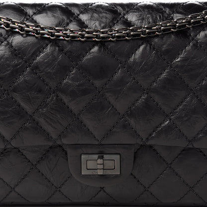 Chanel Aged Calfskin Quilted 2.55 Reissue 226 Flap So Black 10 of 11