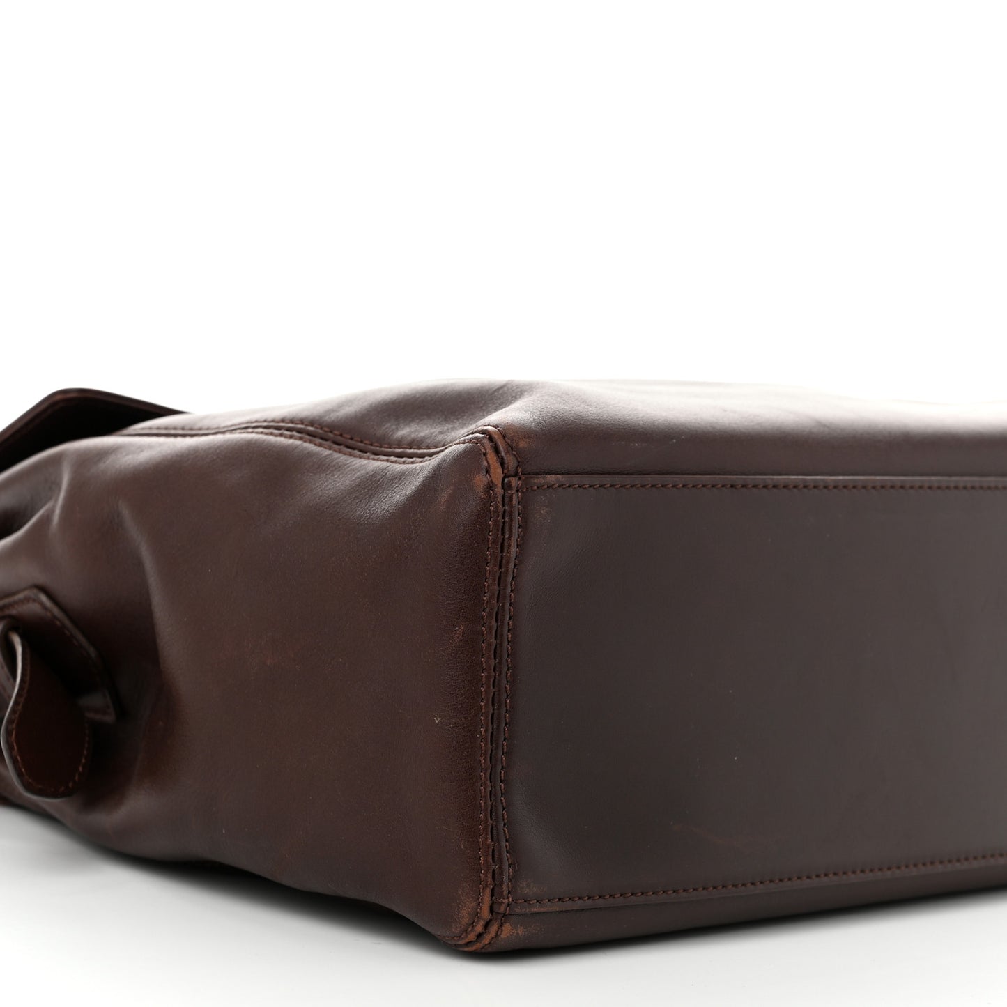 Lambskin Logo Messenger Flap Brown