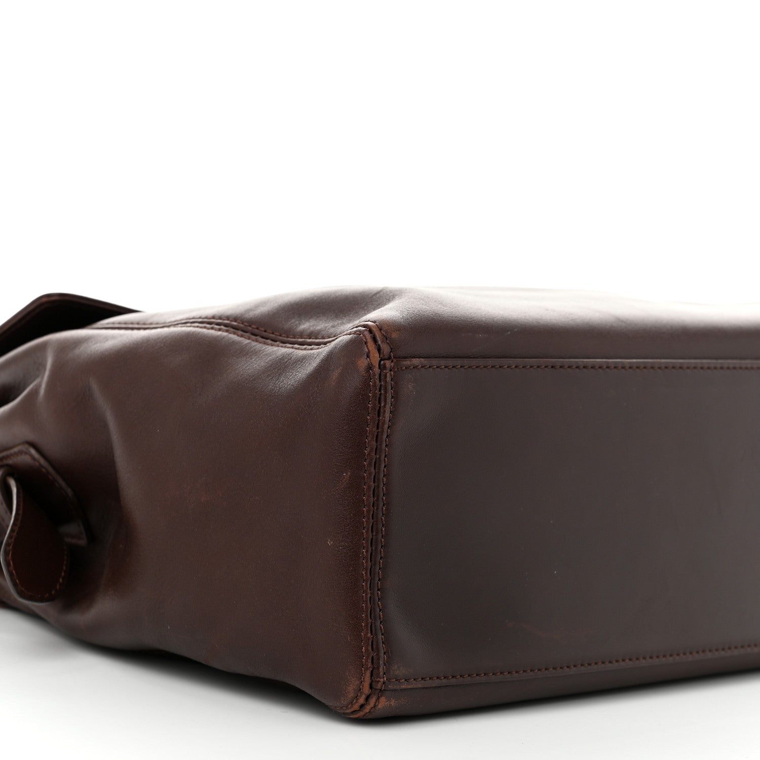 Chanel Lambskin Logo Messenger Flap Brown 9 of 15