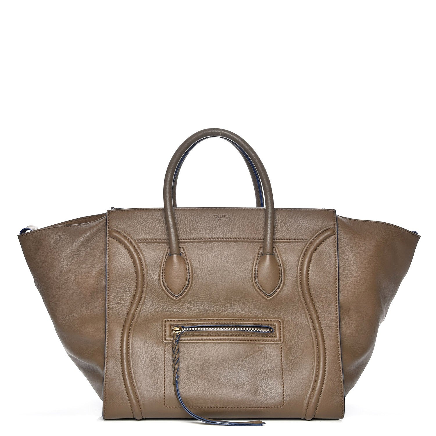 Celine Supple Calfskin Large Phantom Luggage Khaki 1 of 7