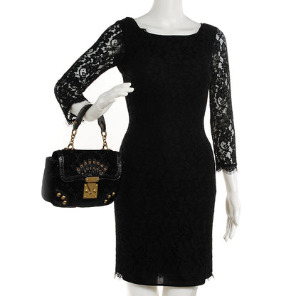 Louis Vuitton Monogram Velours Alligator Irvine Black 2 of 7