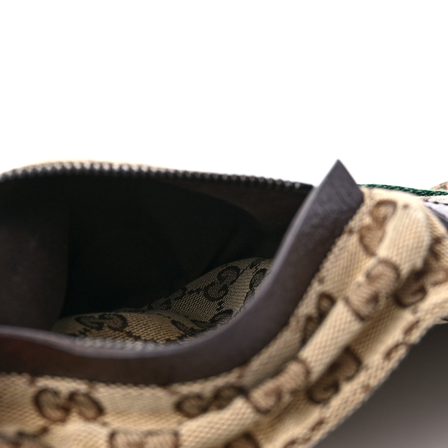 Monogram Web Belt Bag Dark Brown