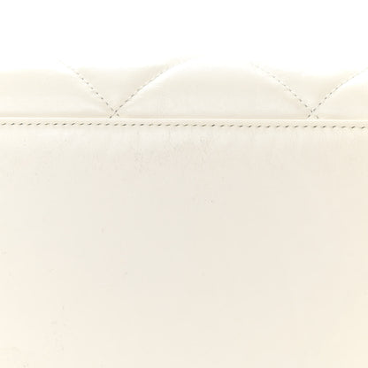 Chanel Calfskin Quilted Small CC Bowling Bag White 11 of 11