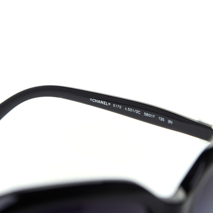 Chanel Acetate CC Bow Sunglasses 5171 Black White 5 of 8