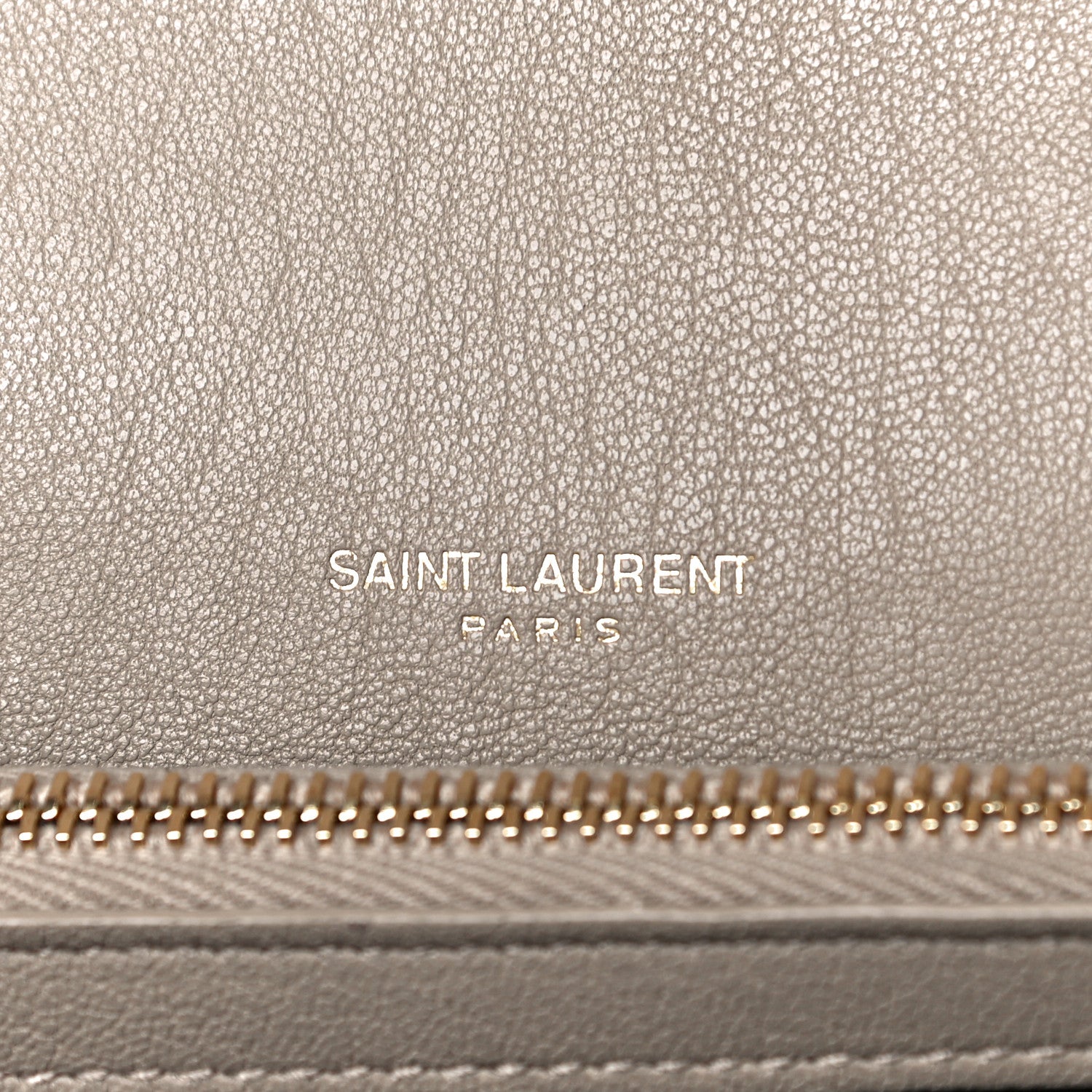 Saint Laurent Sheepskin Matelasse Chevron Monogram Medium College Bag Dark Beige 5 of 9