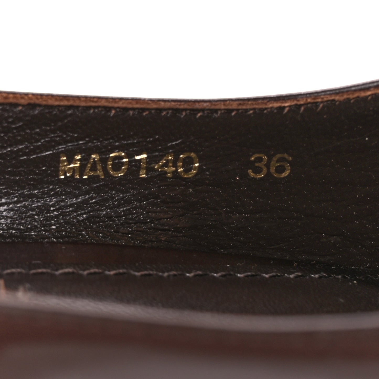Glazed Calfskin Candice Pumps 36 Moka