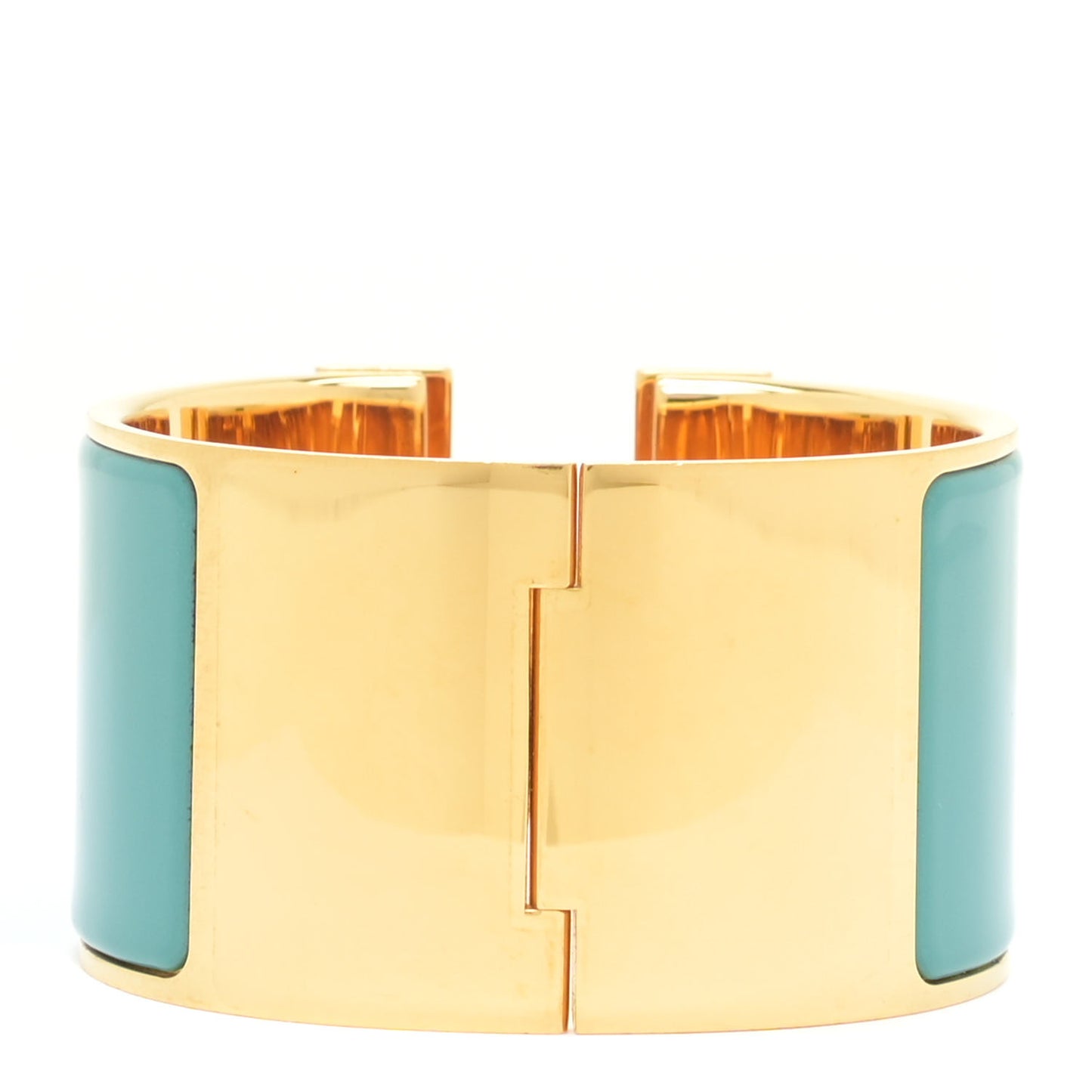 Enamel Extra Wide Clic Clac H Bracelet PM Emeraude