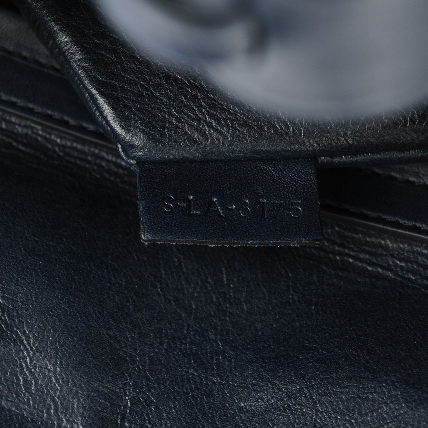 Celine Crocodile Embossed Nubuck Medium Phantom Luggage Navy 7 of 7
