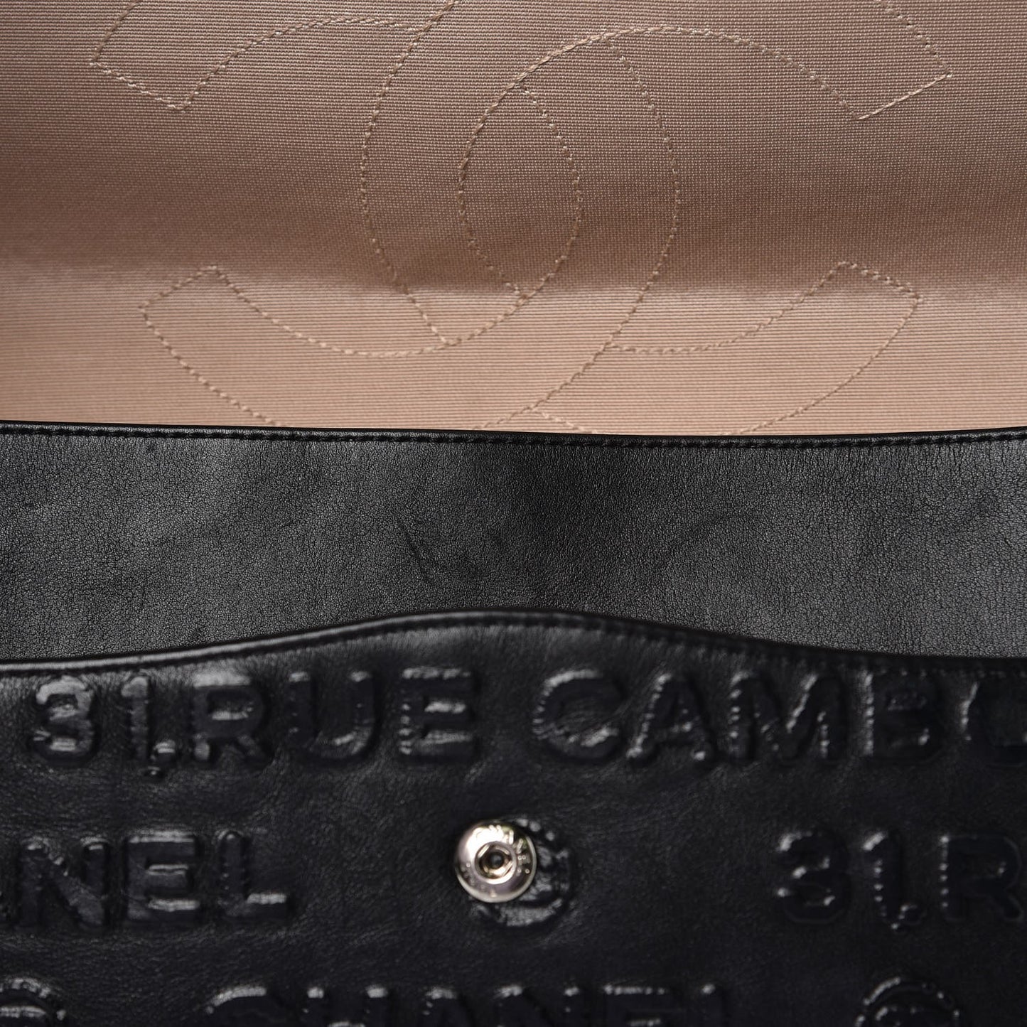 Calfskin Unlimited Jumbo Double Flap Black