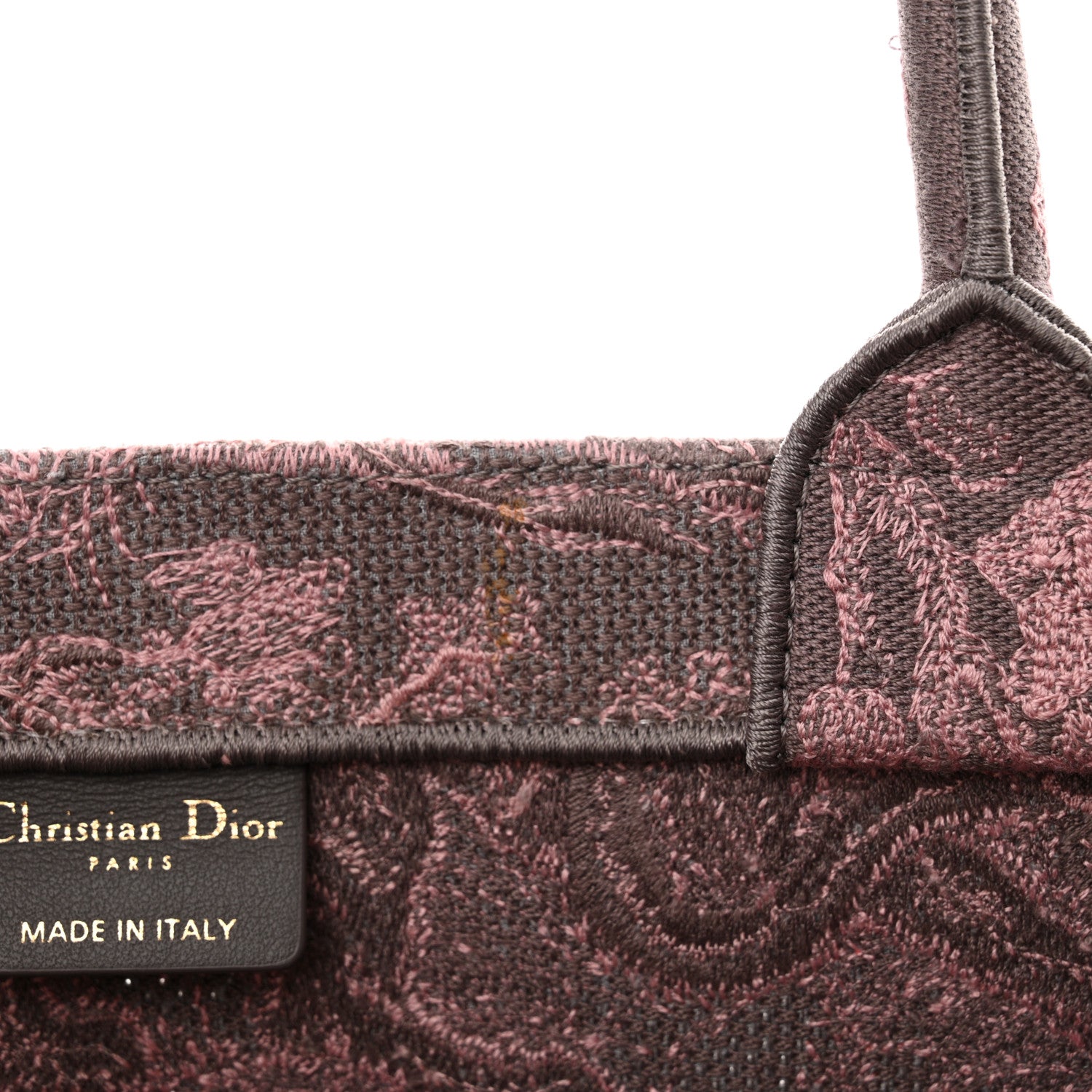 Christian Dior Canvas Embroidered Beverly Hills Medium Dioriviera Toile De Jouy Book Tote Pink Grey 11 of 11