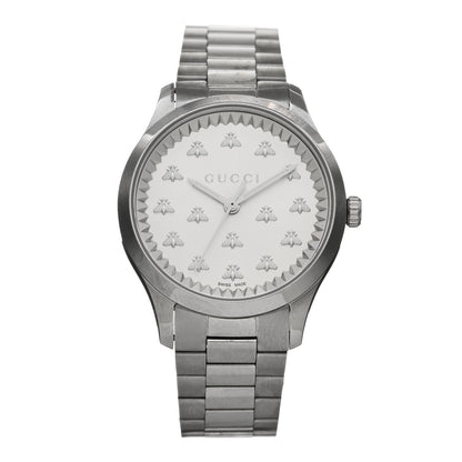 Gucci Stainless Steel 32mm G-Timeless Bee Quartz Watch 1 of 4