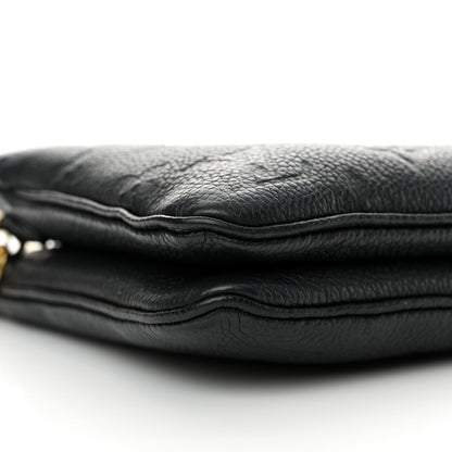 Louis Vuitton Empreinte Double Zip Pochette Black 9 of 12