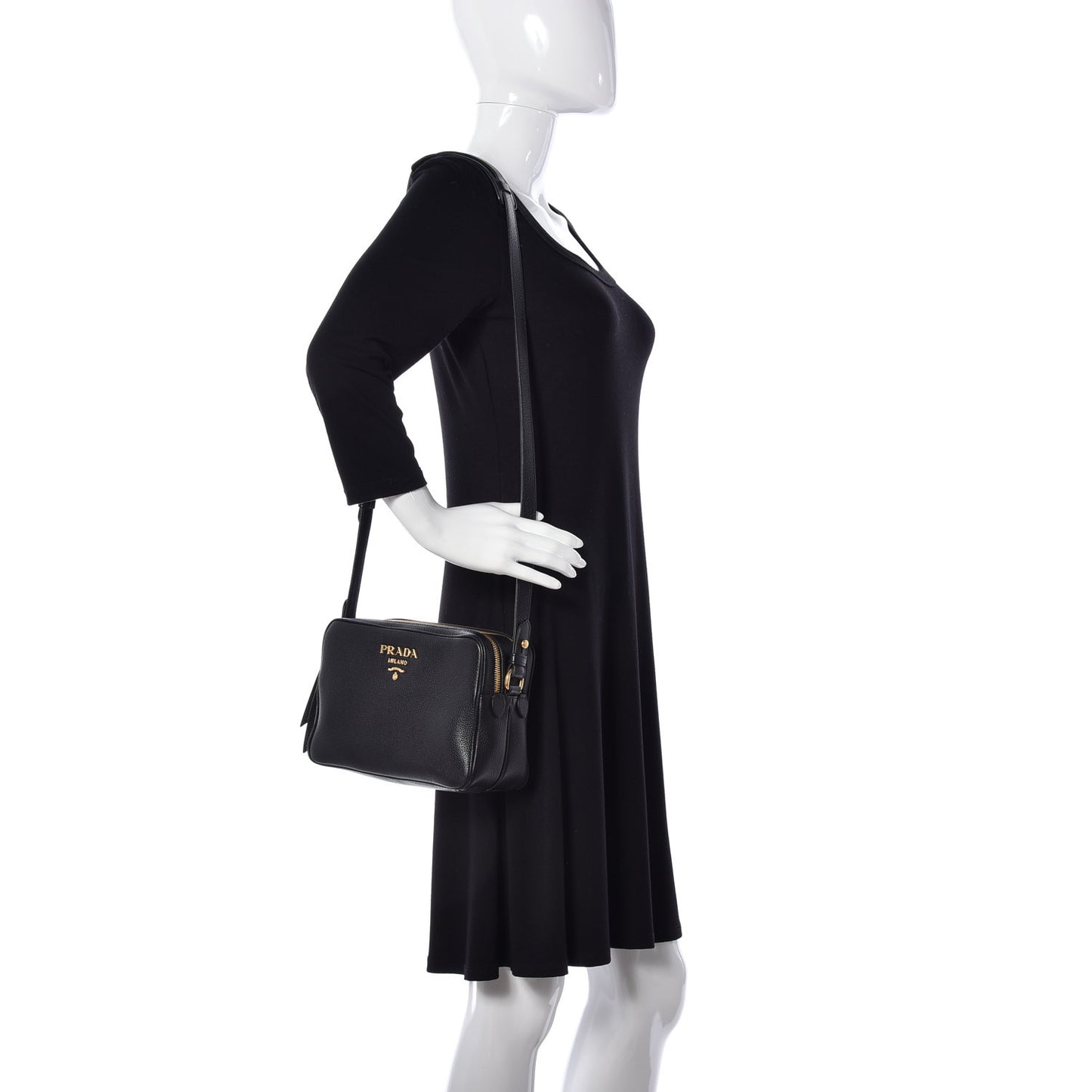 Vitello Phenix Camera Bag Black