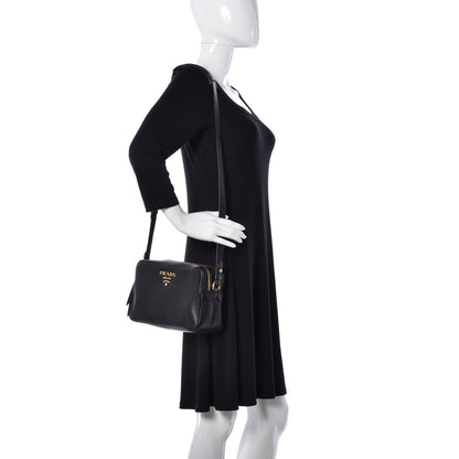 Prada Vitello Phenix Camera Bag Black 2 of 8