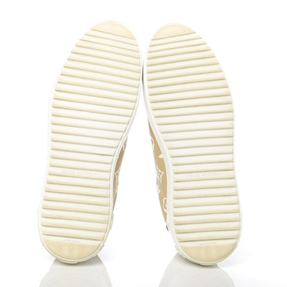 Louis Vuitton Monogram Giant Time Out Sneakers 41 Kaki White Beige 5 of 14
