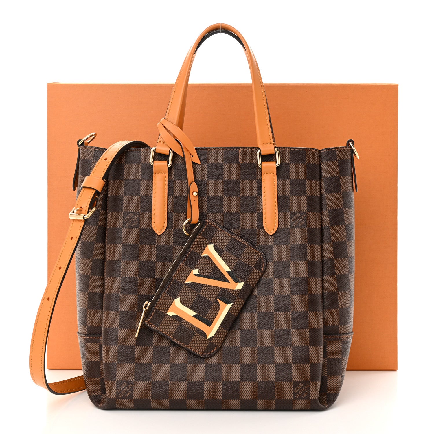 Louis Vuitton Damier Ebene Belmont PM Safran 11 of 12