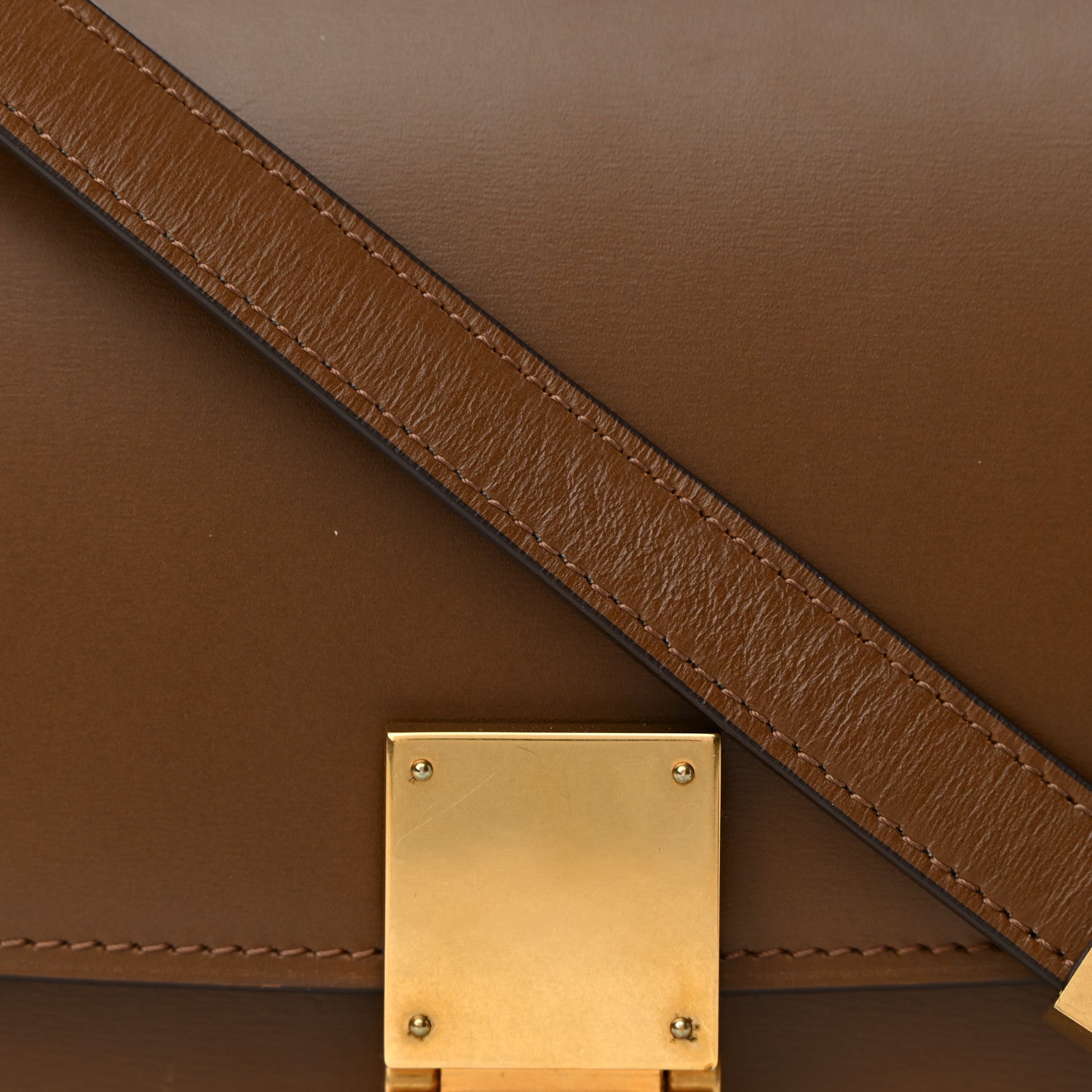 Celine Box Calfskin Medium Classic Box Flap Bag Camel 8 of 14