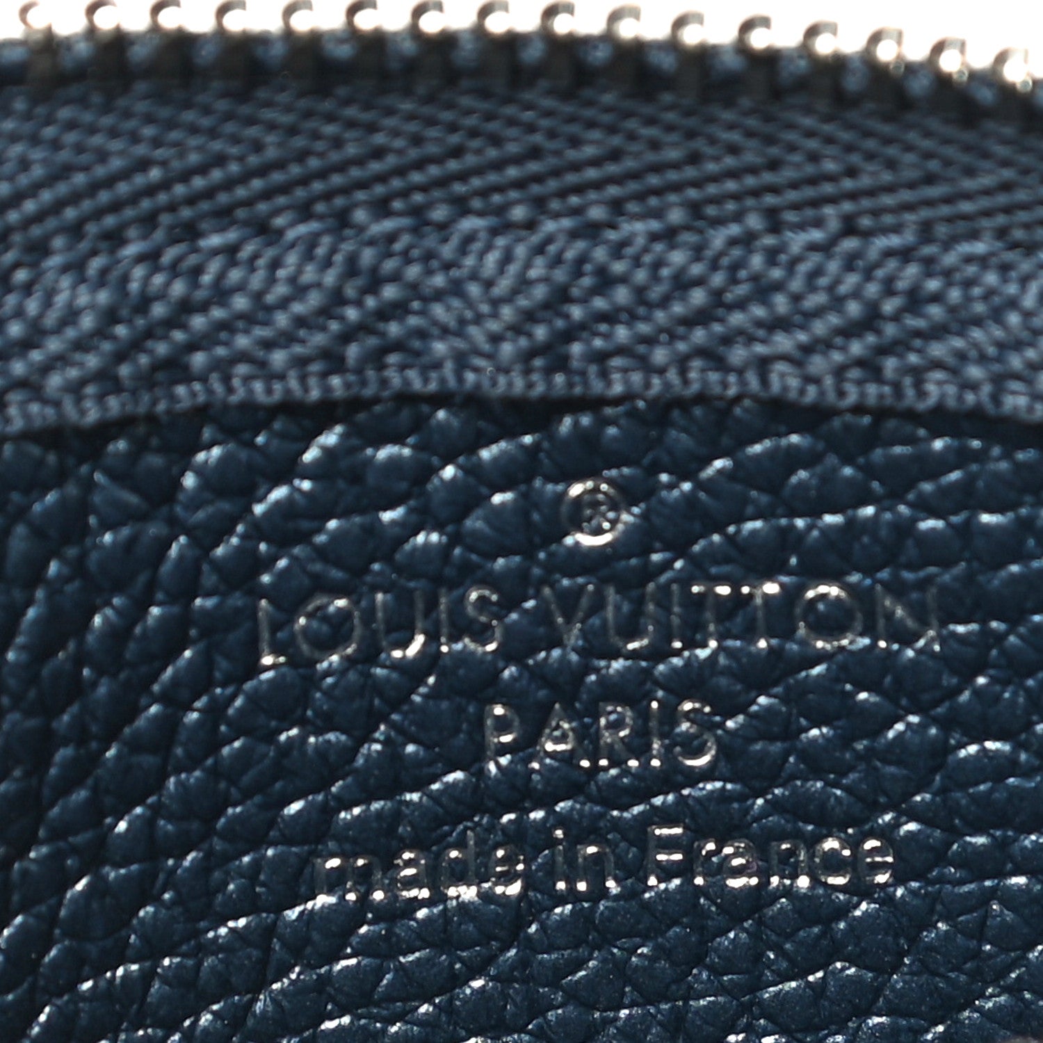 Louis Vuitton Metallic Empreinte Monogram Giant Key Pouch Navy Nacre 6 of 10
