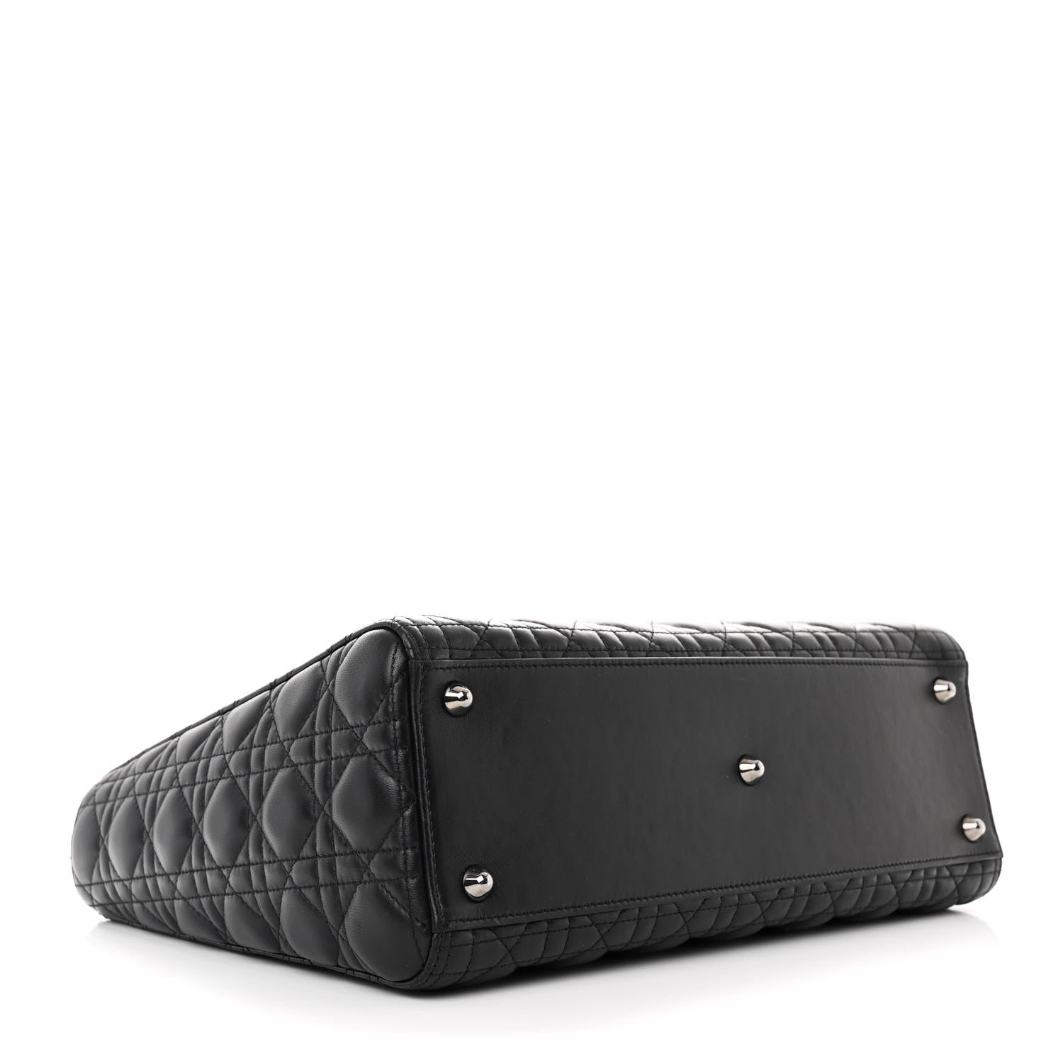 Christian Dior Lambskin Cannage Large Lady Dior Black 4 of 10