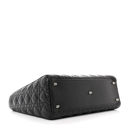 Christian Dior Lambskin Cannage Large Lady Dior Black 4 of 10