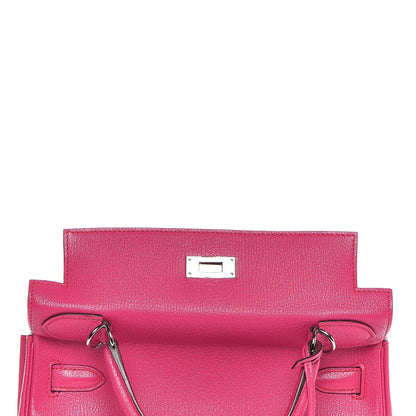 Hermes Chevre Mysore Kelly Retourne 28 Rose Shocking 16 of 41