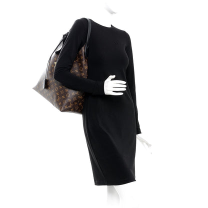 Louis Vuitton Monogram Flower Hobo Black 2 of 6