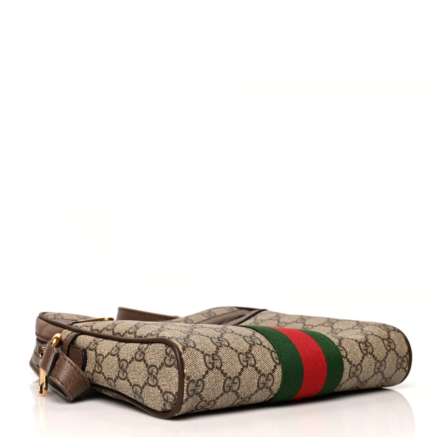 GG Supreme Monogram Web Small Ophidia Messenger Bag Brown