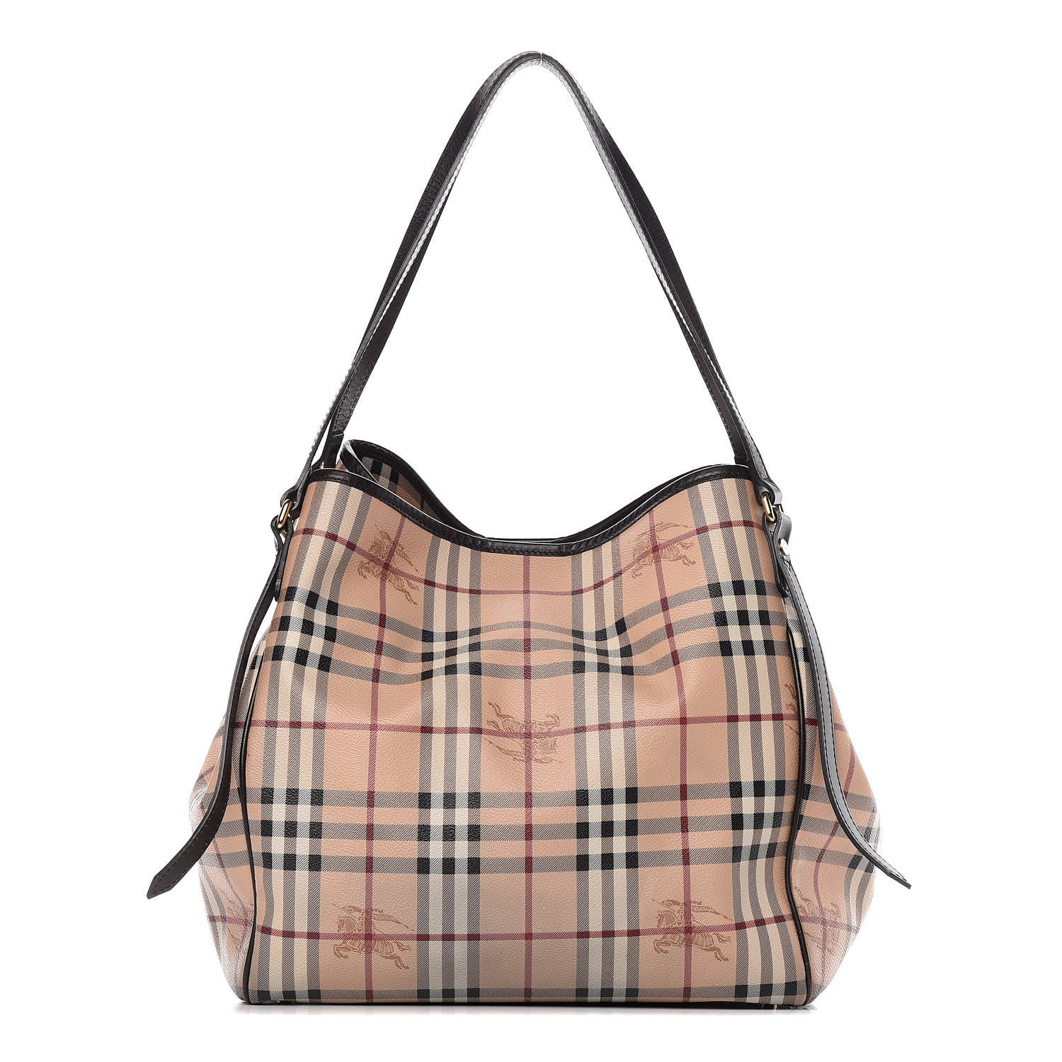 Burberry Haymarket Check Large Canterbury Tote Chocolate 1 of 10