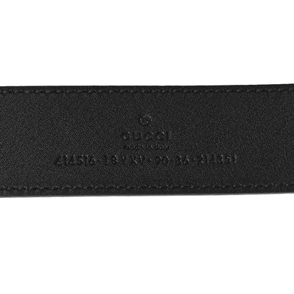 Gucci Azalea Calfskin Enamel Monochrome Double G 30mm Belt 90 36 Black 3 of 6
