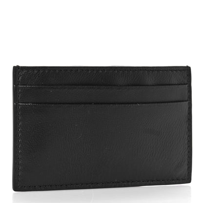 Alexander McQueen Calfskin Rib Cage Card Holder Black Red 3 of 9