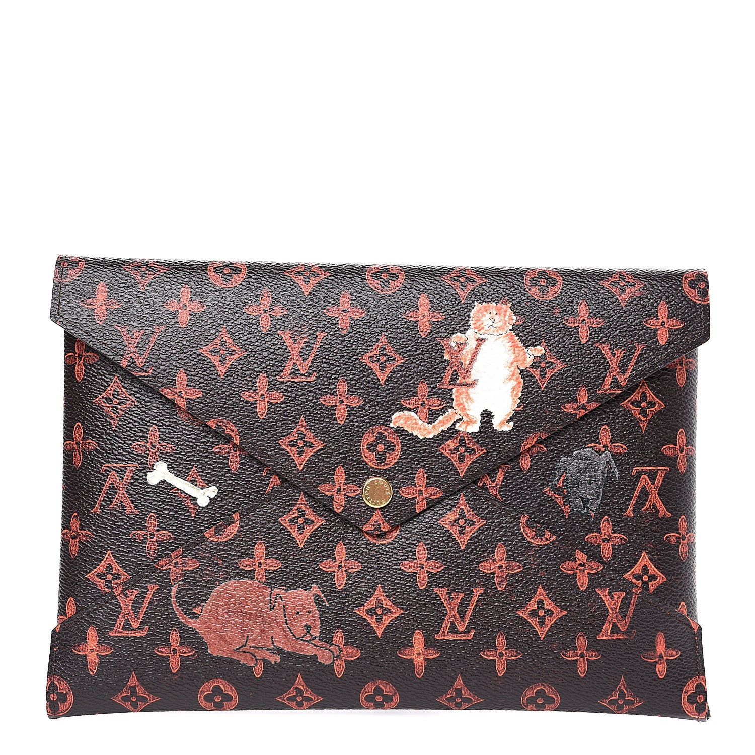 Louis Vuitton Catogram Large Kirigami Pochette Marron 1 of 7