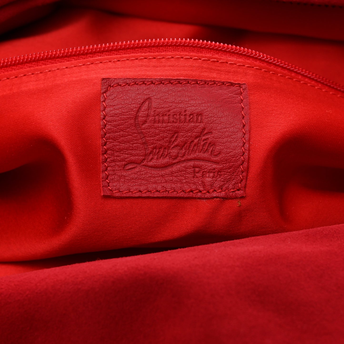 Suede Chain Shoulder Bag Red