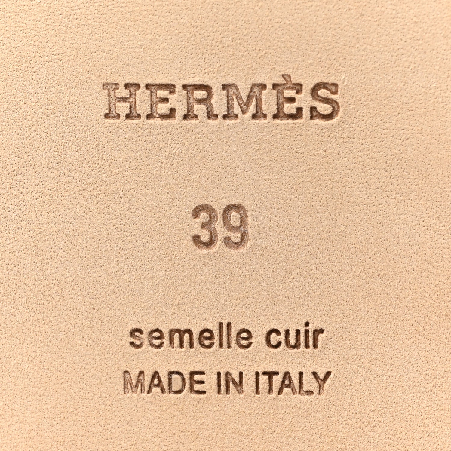 Hermes Epsom Oran Sandals 39 Rose Pale 7 of 9