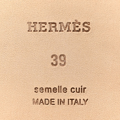 Hermes Epsom Oran Sandals 39 Rose Pale 7 of 9