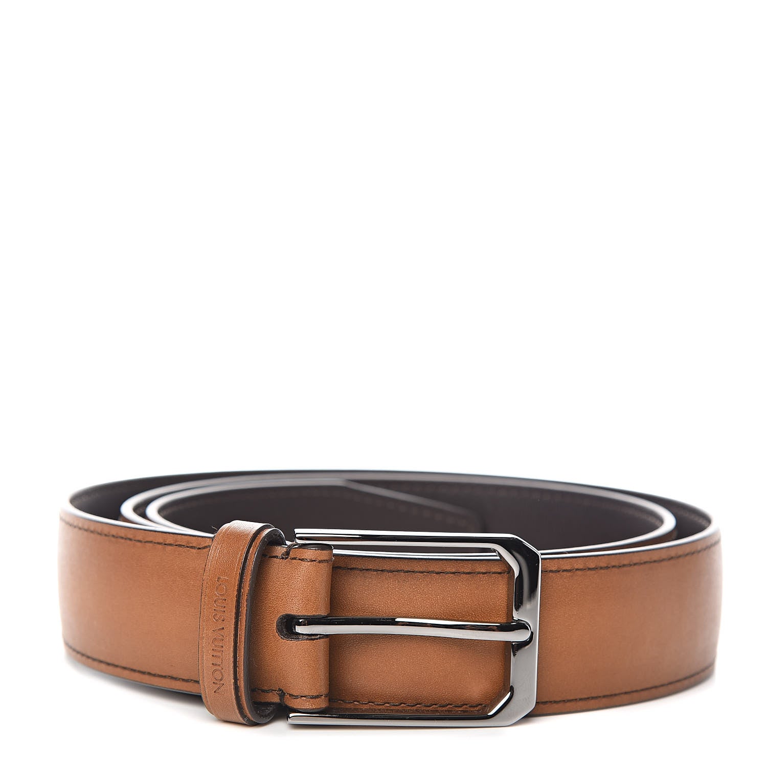 Louis Vuitton Calfskin Legacy Belt 100 40 Cognac 1 of 8