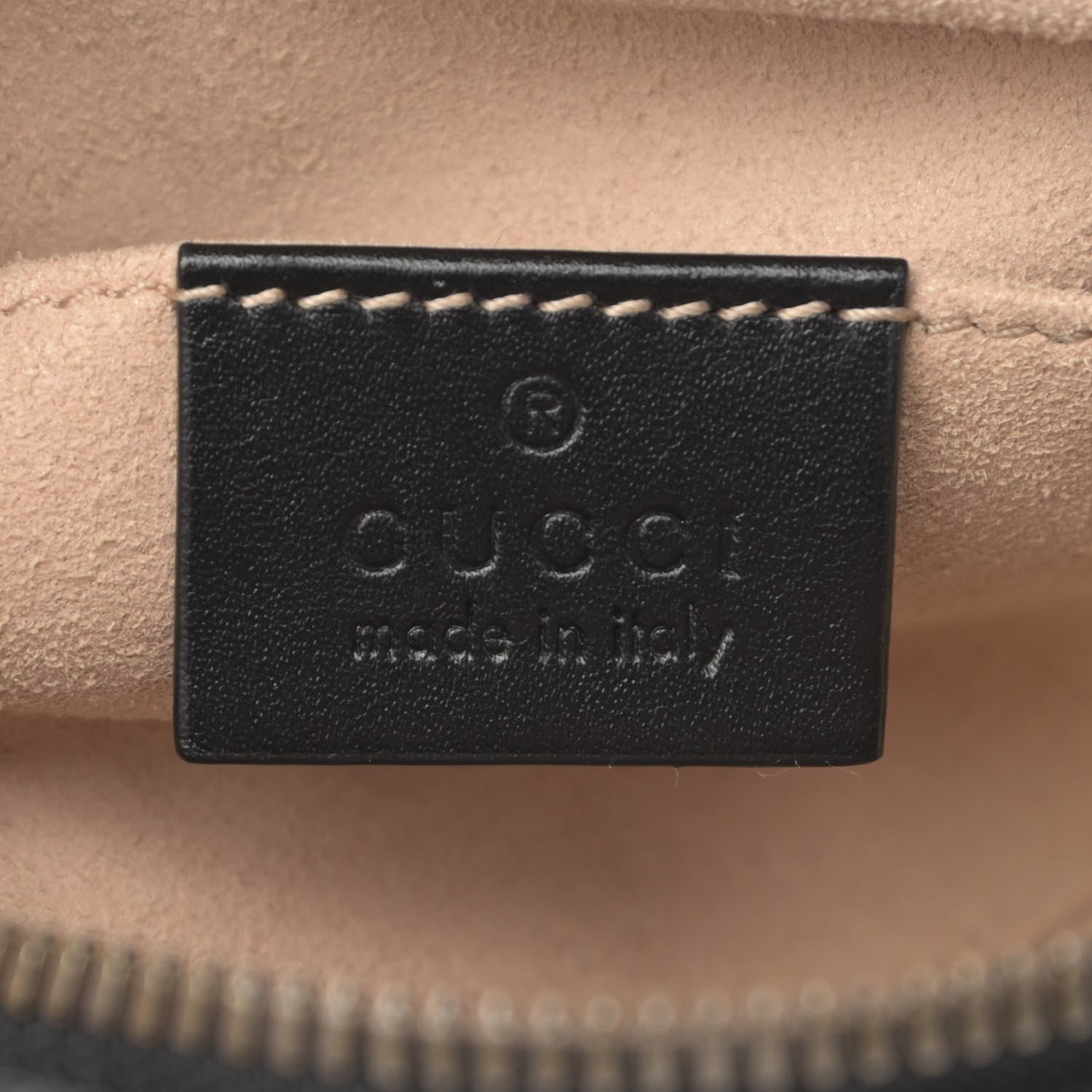 Gucci Calfskin Matelasse GG Marmont Belt Bag 85 34 Black 6 of 13