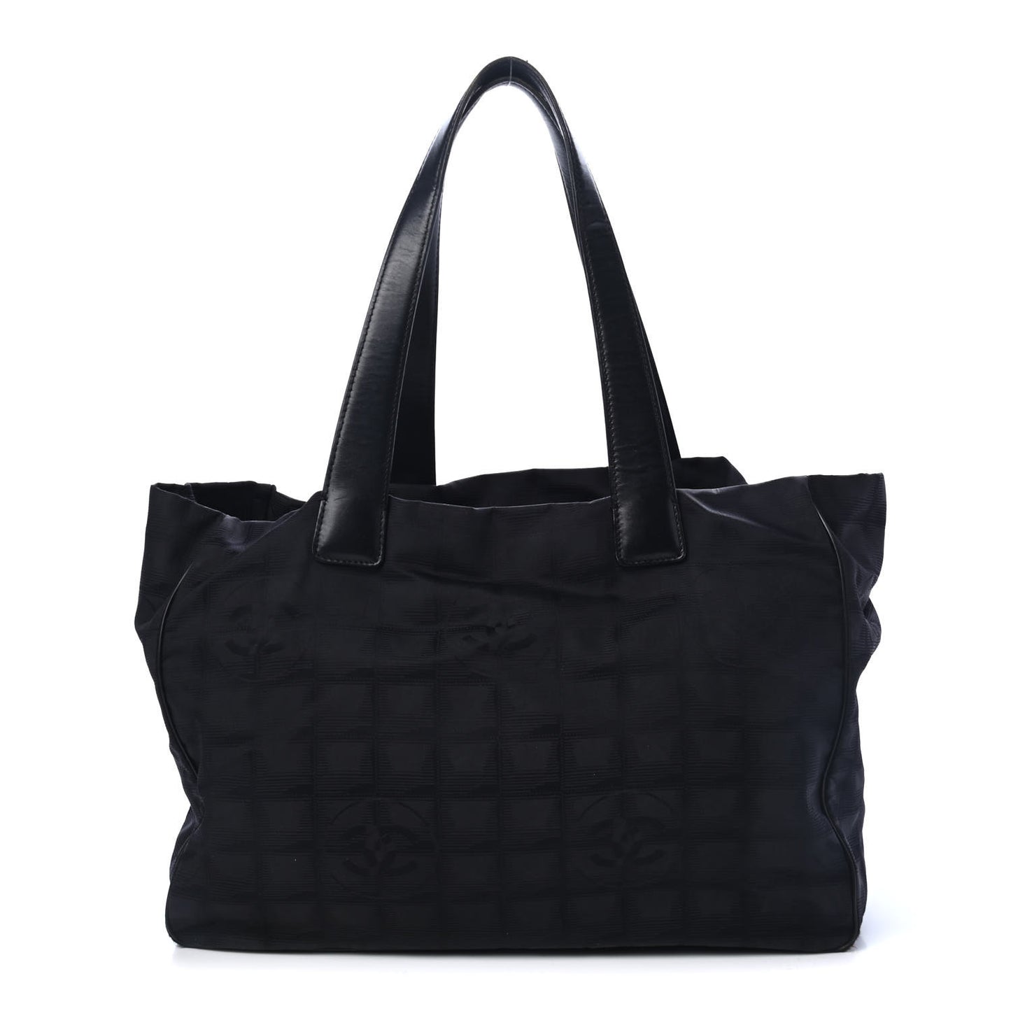 Nylon Medium Travel Tote Black