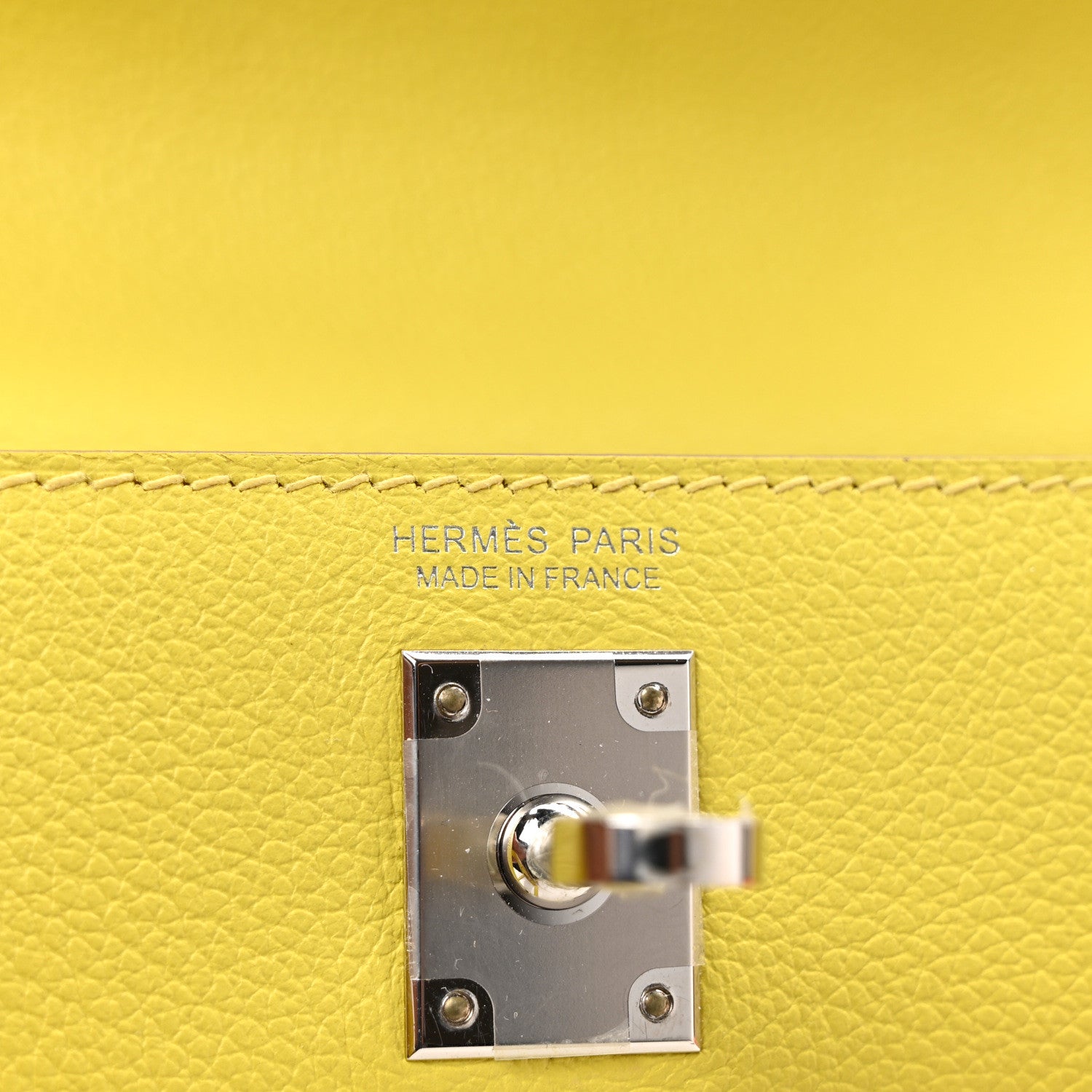 Hermes Evercolor Kelly Danse II Belt Bag Lime 6 of 9