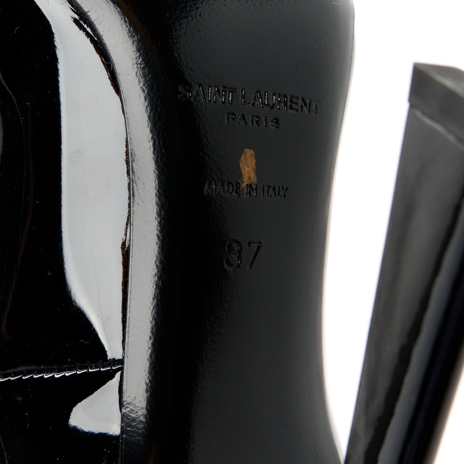 Saint Laurent Patent Silvana 110mm Pumps 37 Black 8 of 10