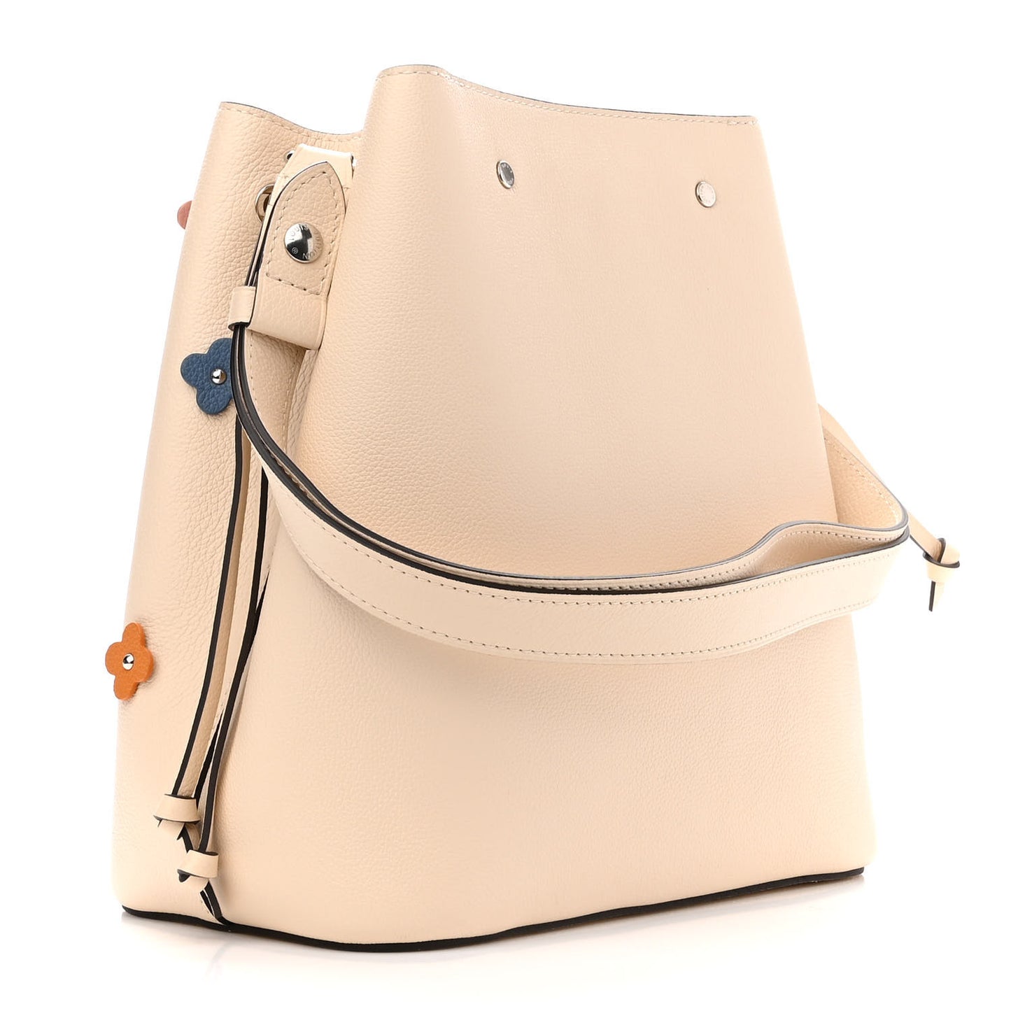 Calfskin Flowers Lockme Bucket Creme