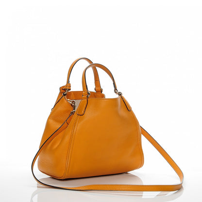 Gucci Pebbled Calfskin Small Soho Shoulder Bag Curcuma 3 of 7