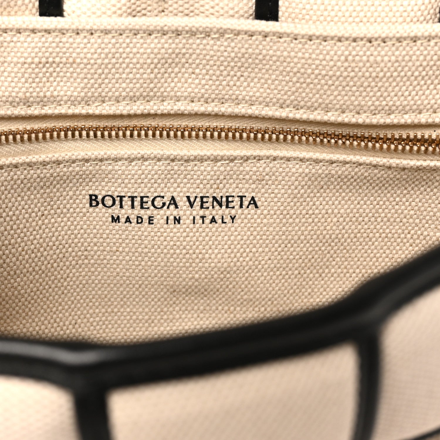 Bottega Veneta Canvas Intrecciato Padded Cassette Crossbody Bag Natural Black 6 of 9