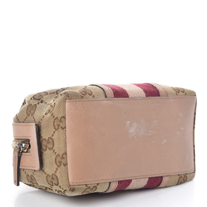Gucci Monogram Web Small Cosmetic Case Bordeaux 4 of 10