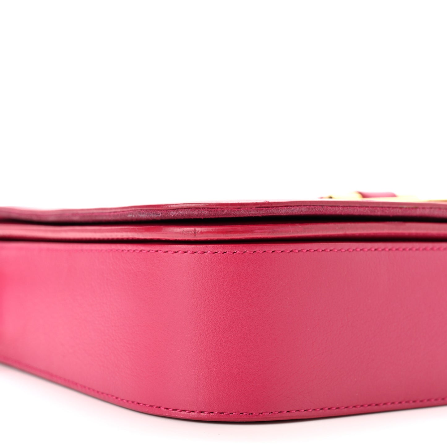 Calfskin Classic Y Satchel Fuchsia